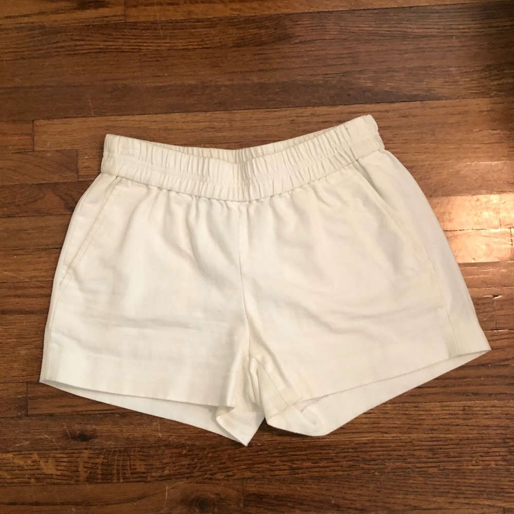J. Crew White Chino Shorts